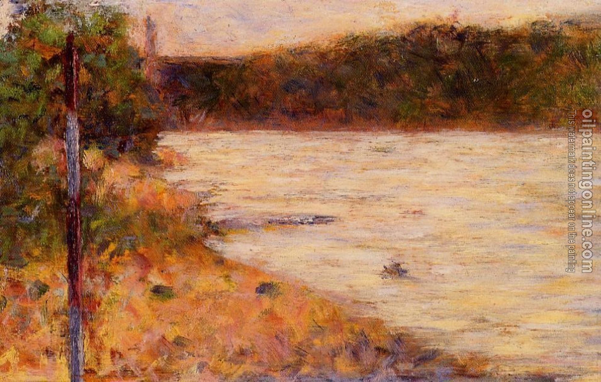 Seurat, Georges - Bathing at Asnieres, Banks of a River
